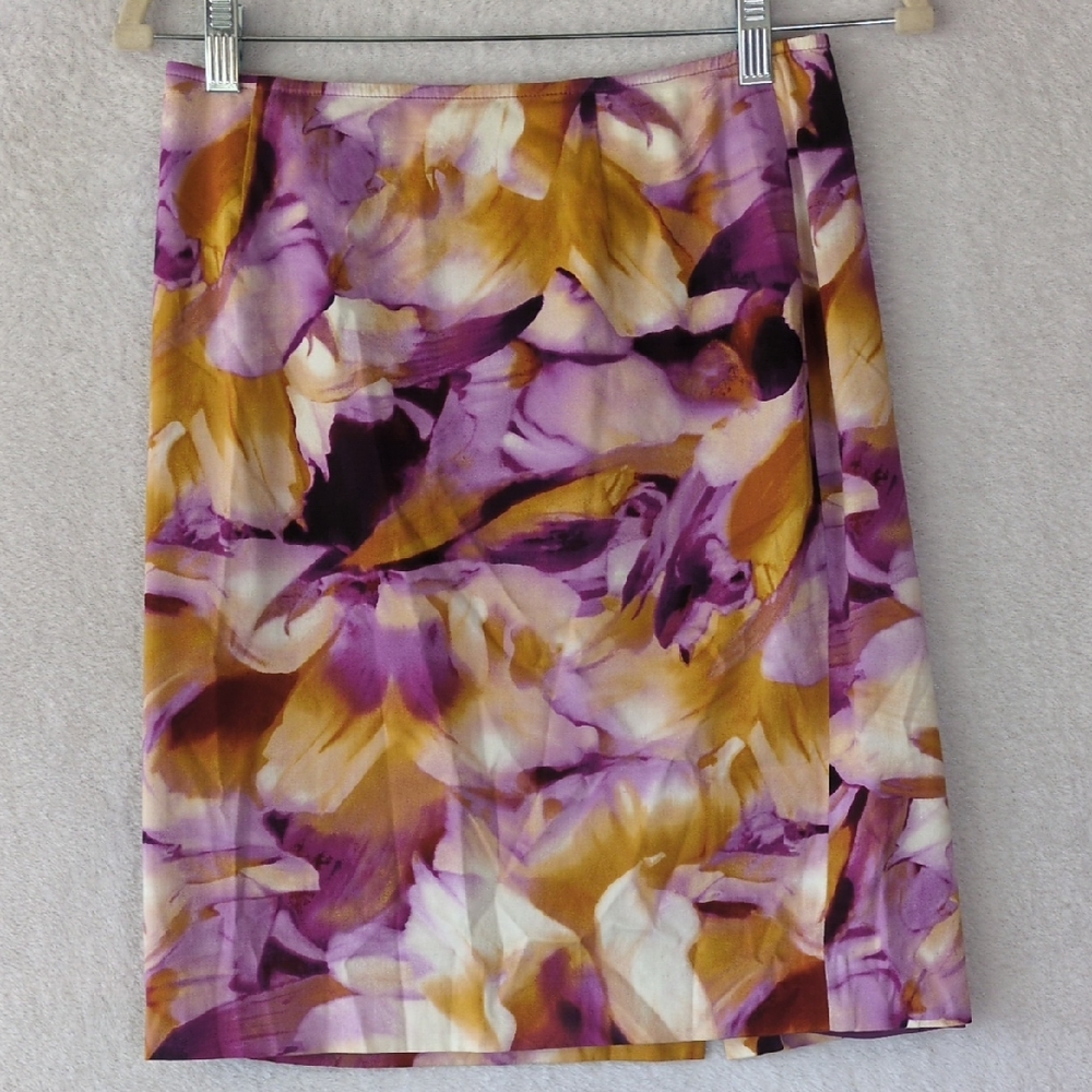 Jonesโ New York Womens Stretch Floral Office Pencil Skirt Size 2 Petite